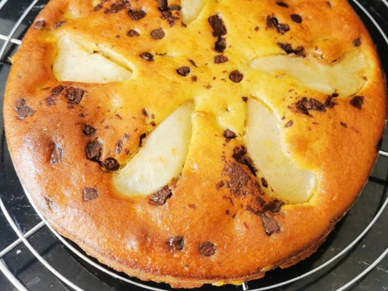 Cliquez pour zoomer ! Gâteau des femmes pressées poires et chocolat Thermomix par Elsa06100