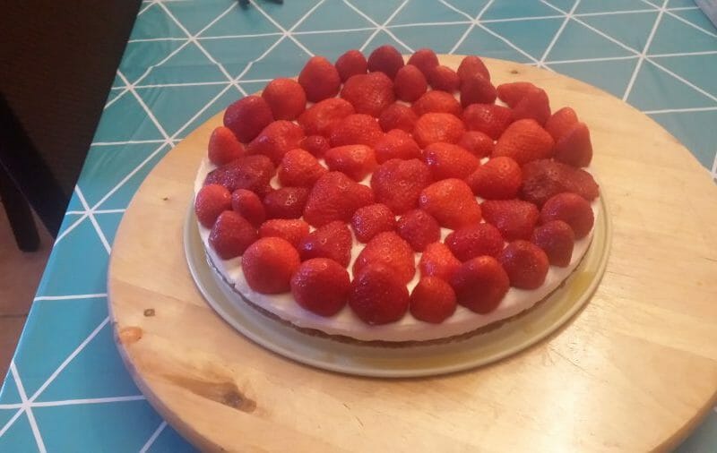Cliquez pour zoomer ! Tarte aux fraises sans cuisson Thermomix par Cilvy