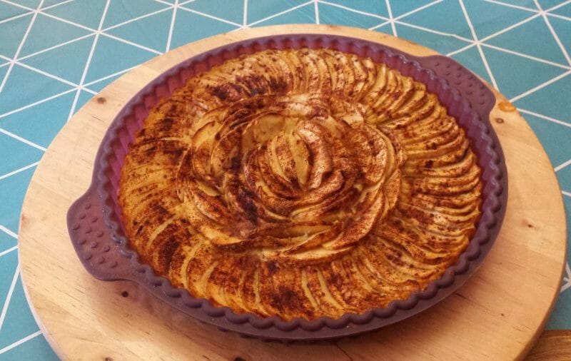 Cliquez pour zoomer ! Tarte aux pommes sans pâte Thermomix par Cilvy