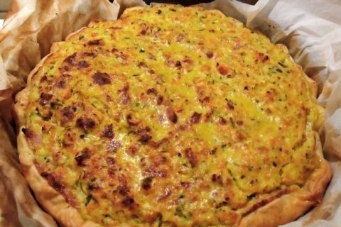 Cliquez pour zoomer ! Tarte courgettes et carottes au Thermomix