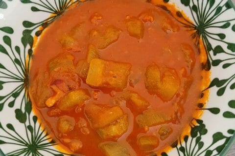 Cliquez pour zoomer ! Concombre cuit lardons tomate paprika Thermomix par lowpow13