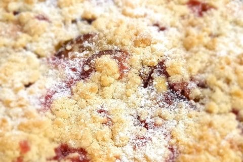 Cliquez pour zoomer ! Crumb cake aux prunes Thermomix par Tatine74