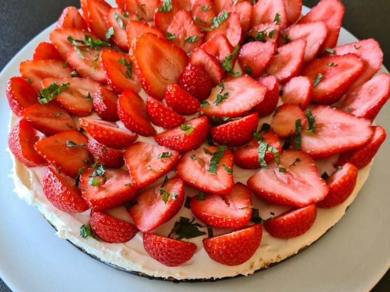 Cliquez pour zoomer ! Tarte aux fraises sans cuisson Thermomix par Helen68