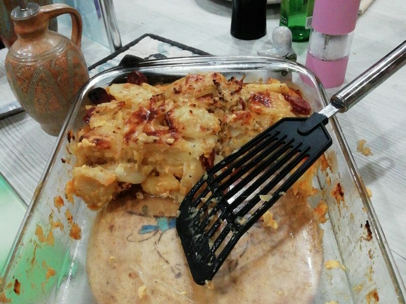 Cliquez pour zoomer ! Gratin de pommes de terre au chorizo Thermomix par Pepette62