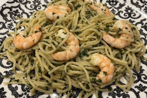 Cliquez pour zoomer ! Spaghetti à l’ail et à l’huile d’olive Thermomix par David
