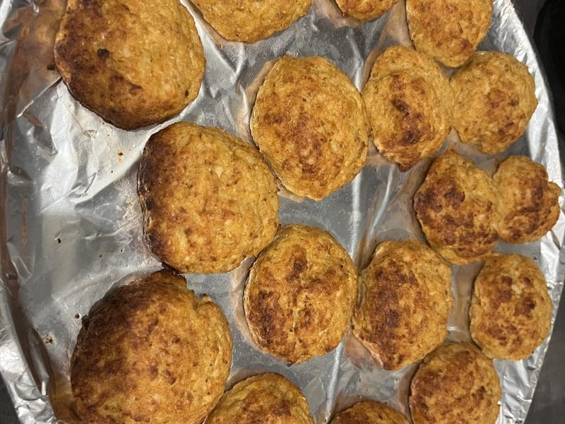 Cliquez pour zoomer ! Croquettes de chou-fleur au jambon cru Thermomix par David