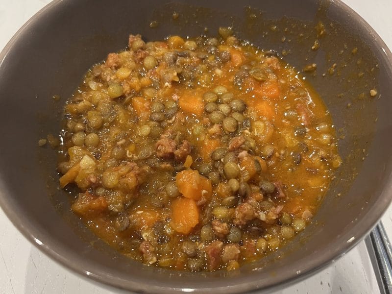 Cliquez pour zoomer ! Soupe de lentilles au chorizo Thermomix par David