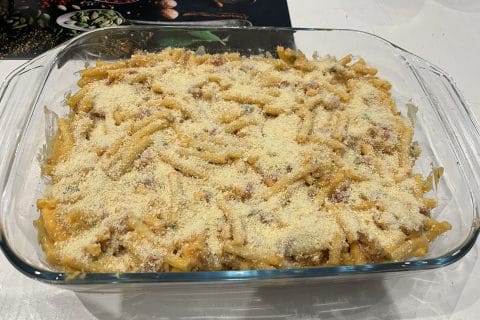 Cliquez pour zoomer ! Gratin de macaroni poivrons et chorizo Thermomix par David