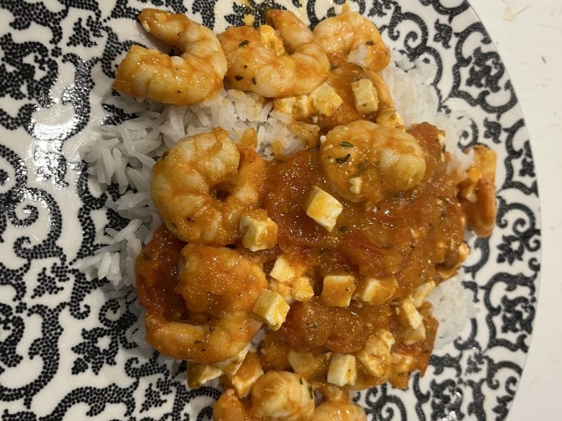 Cliquez pour zoomer ! Crevettes à la grecque Thermomix par David