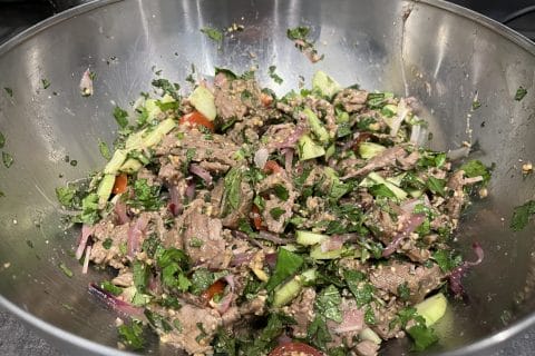 Cliquez pour zoomer ! Salade thaï au boeuf Thermomix par David