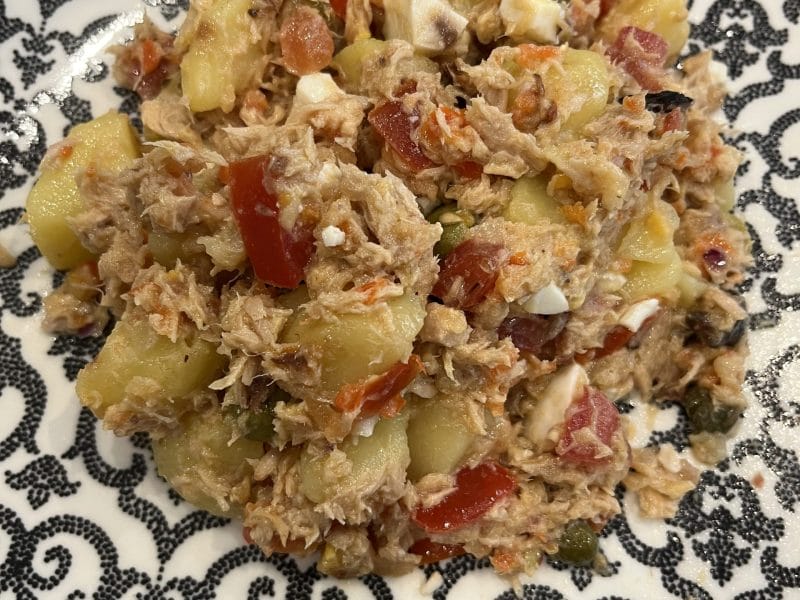 Cliquez pour zoomer ! Salade de pommes de terre au thon Thermomix par David