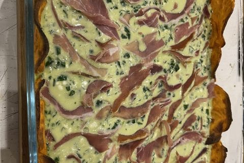 Cliquez pour zoomer ! Quiche à la patate douce, feta et jambon cru Thermomix par David