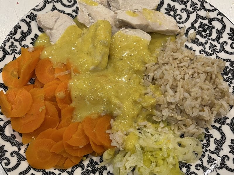 Cliquez pour zoomer ! Blancs de poulet sauce moutarde et curry Thermomix par David