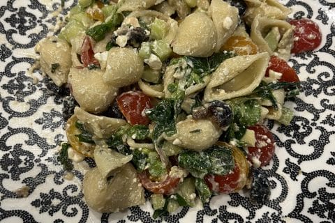 Cliquez pour zoomer ! Salade de pâtes à la grecque Thermomix par David