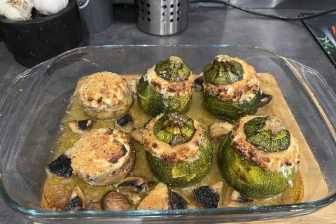 Cliquez pour zoomer ! Courgettes rondes farcies à la ricotta Thermomix par David