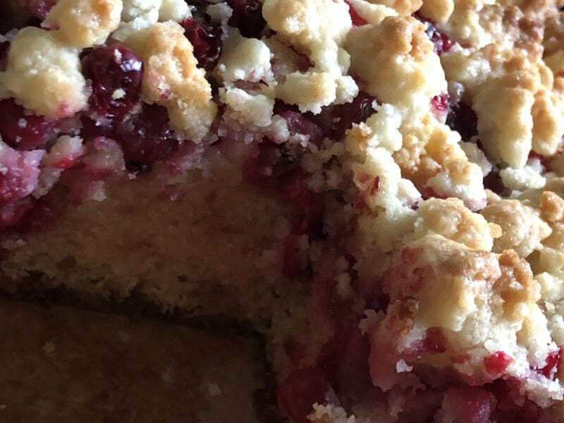 Cliquez pour zoomer ! Tarte aux groseilles façon crumble Thermomix par sylvieltv