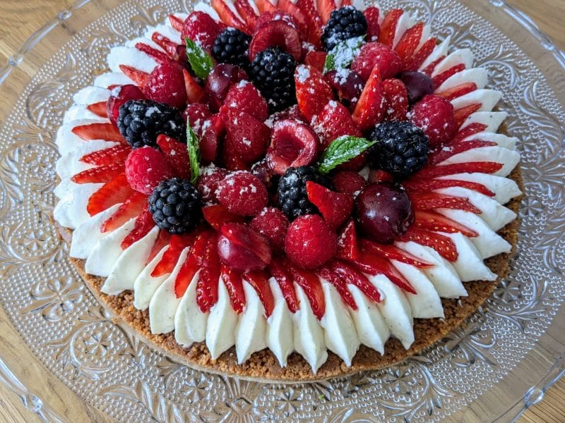 Cliquez pour zoomer ! Tarte aux fraises sans cuisson Thermomix par emetayer