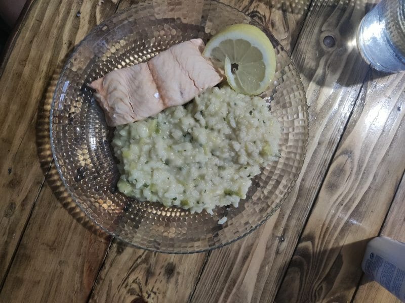 Cliquez pour zoomer ! Risotto courgettes saumon Thermomix par remy_30g