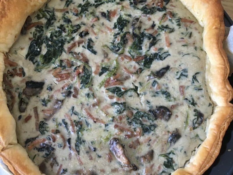 Cliquez pour zoomer ! Tarte champignons et lardons Thermomix par piko972