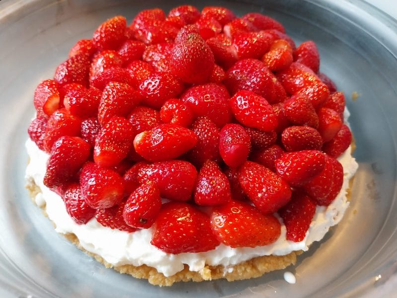 Cliquez pour zoomer ! Tarte aux fraises sans cuisson Thermomix par yumi72
