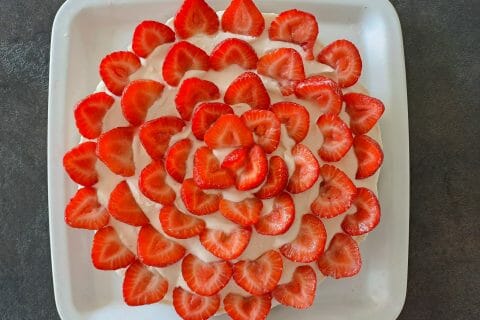 Cliquez pour zoomer ! Tarte aux fraises sans cuisson Thermomix par lacaledm