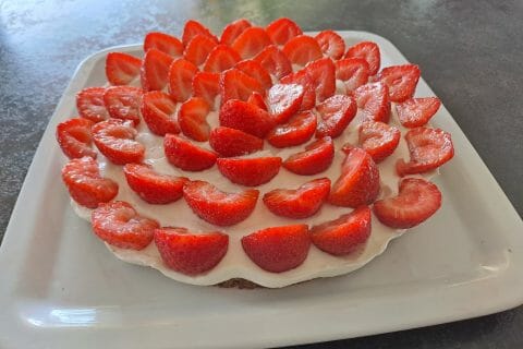 Cliquez pour zoomer ! Tarte aux fraises sans cuisson Thermomix par lacaledm