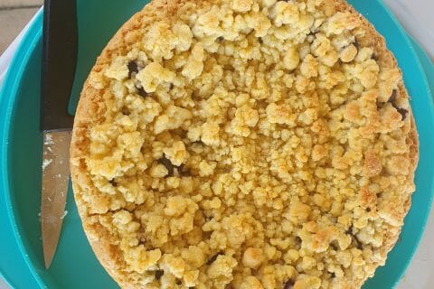 Cliquez pour zoomer ! Tarte aux myrtilles façon crumble Thermomix par Titi131