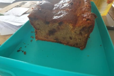 Cliquez pour zoomer ! Cake banane et pépites de chocolat Thermomix par Titi131