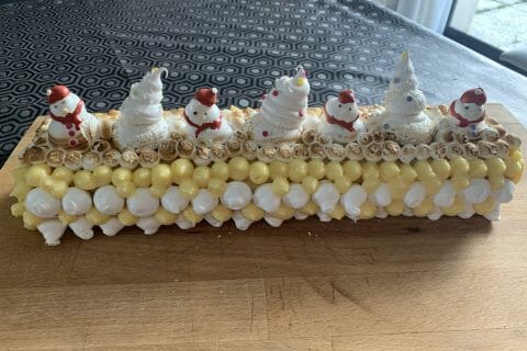 Cliquez pour zoomer ! Bûche au citron meringuée Thermomix par Marge.S