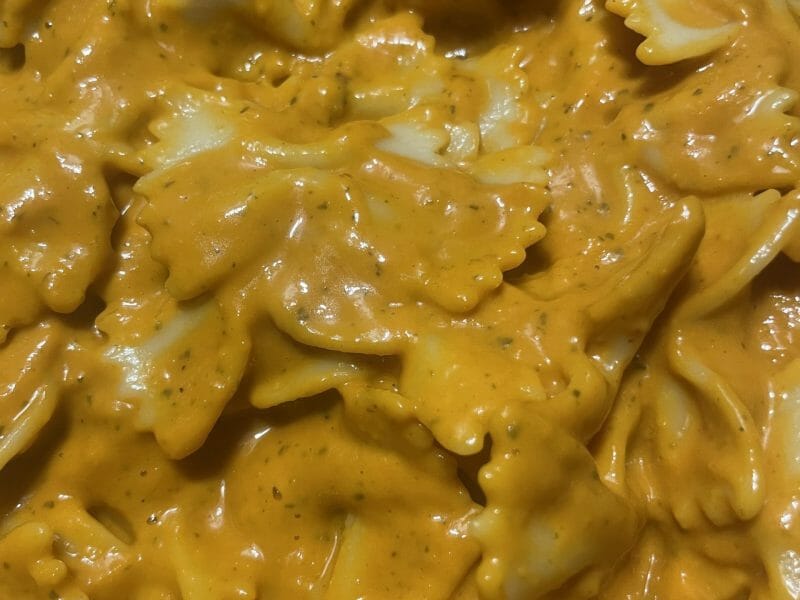 Cliquez pour zoomer ! Pâtes sauce rosée ail et basilic Thermomix par Alexandre DMS