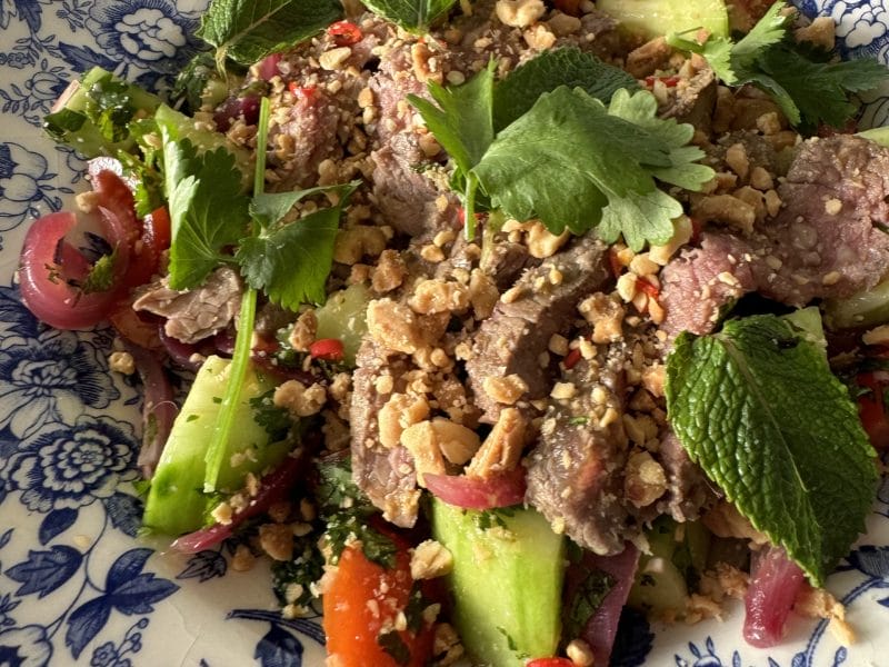 Cliquez pour zoomer ! Salade thaï au boeuf Thermomix par sarah_1057