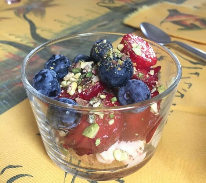 Cliquez pour zoomer ! Tarte aux fraises destructurée Thermomix par Mamache