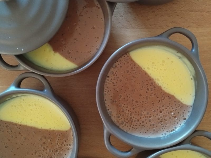 Cliquez pour zoomer ! Crème dessert au deux saveurs Thermomix par cestline07