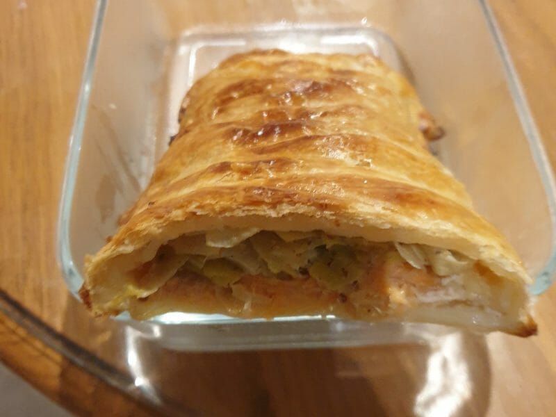 Cliquez pour zoomer ! Feuilleté saumon et poireaux Thermomix par Blan dine