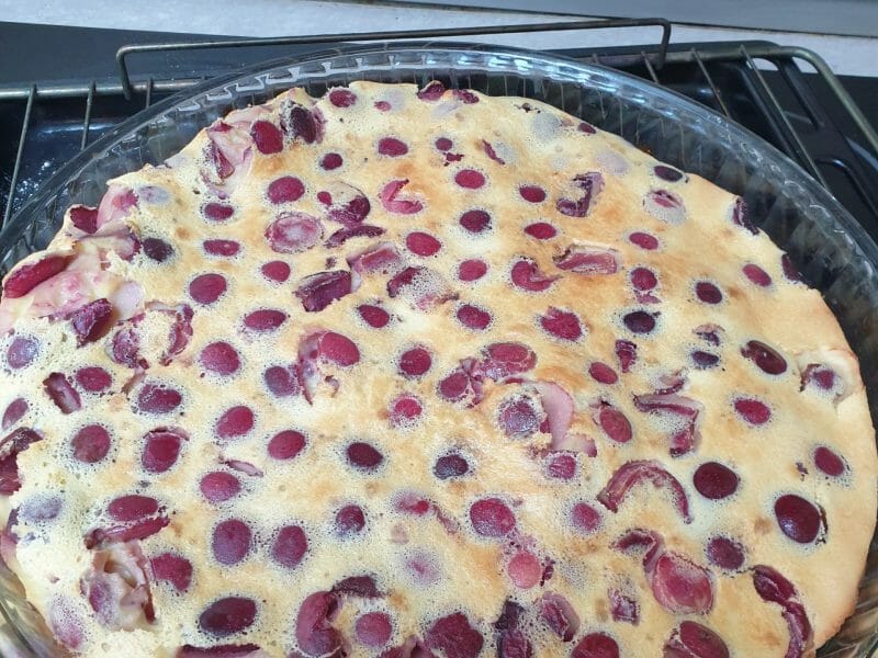 Cliquez pour zoomer ! Clafoutis aux cerises Thermomix par Blan dine