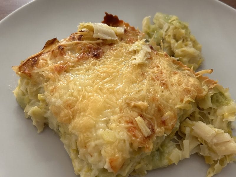 Cliquez pour zoomer ! Gratin de ravioles aux poireaux Thermomix par leonlecameleon