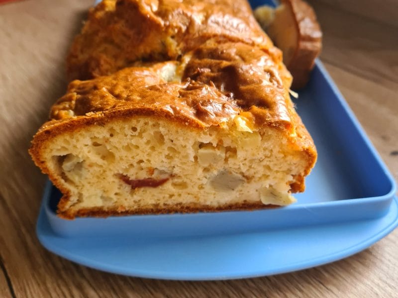 Cliquez pour zoomer ! Cake aux artichauts et tomates confites Thermomix par charlotte1954