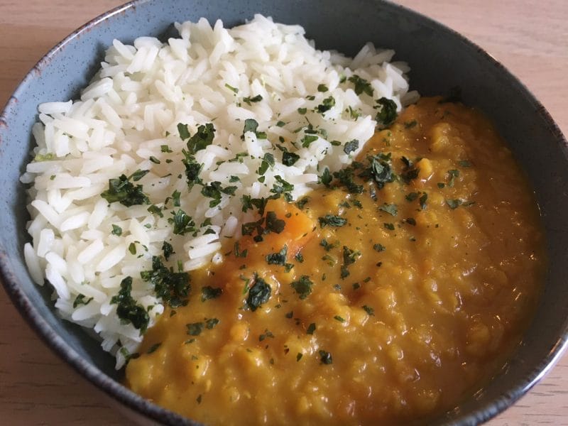 Cliquez pour zoomer ! Dhal de patate douce et de lentilles corail Thermomix par natyme