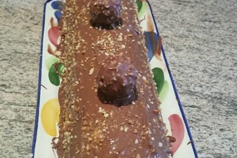 Cliquez pour zoomer ! Bûche Ferrero Rocher Thermomix par Nathoo