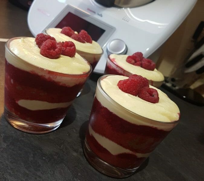 Cliquez pour zoomer ! Tiramisu aux framboises Thermomix par Melix11