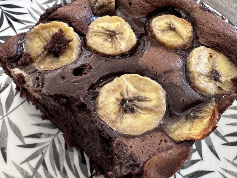 Cliquez pour zoomer ! Brownie fondant choco-banane Thermomix par stephanie_1604