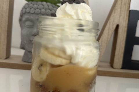 Cliquez pour zoomer ! Verrines banane, confiture de lait et chantilly Thermomix par stephanie_1604