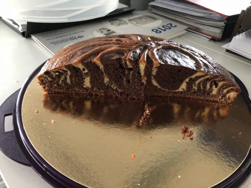 Cliquez pour zoomer ! Gâteau zébré Thermomix par Kimi