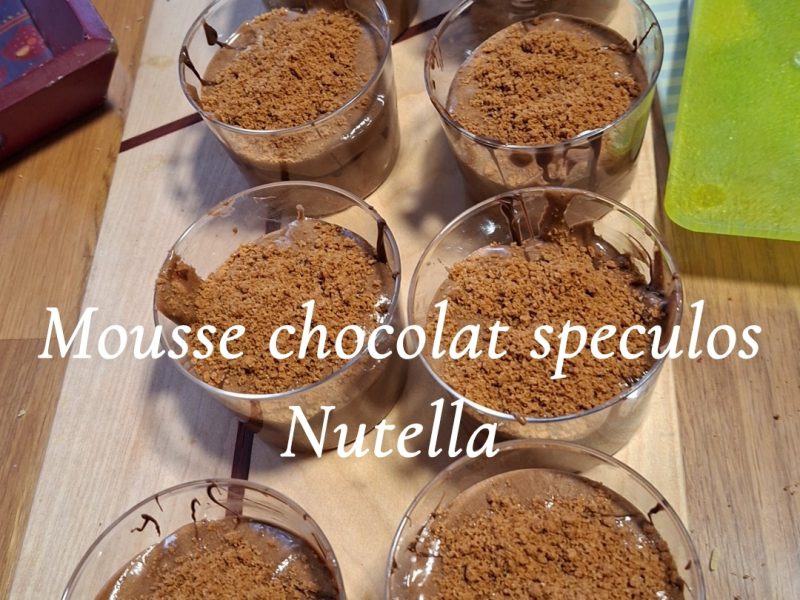 Cliquez pour zoomer ! Mousse chocolat et spéculoos Thermomix par rbkiz