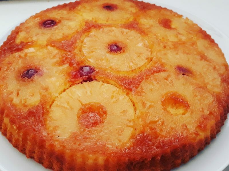 Cliquez pour zoomer ! Gâteau renversé à l’ananas Thermomix par Antou